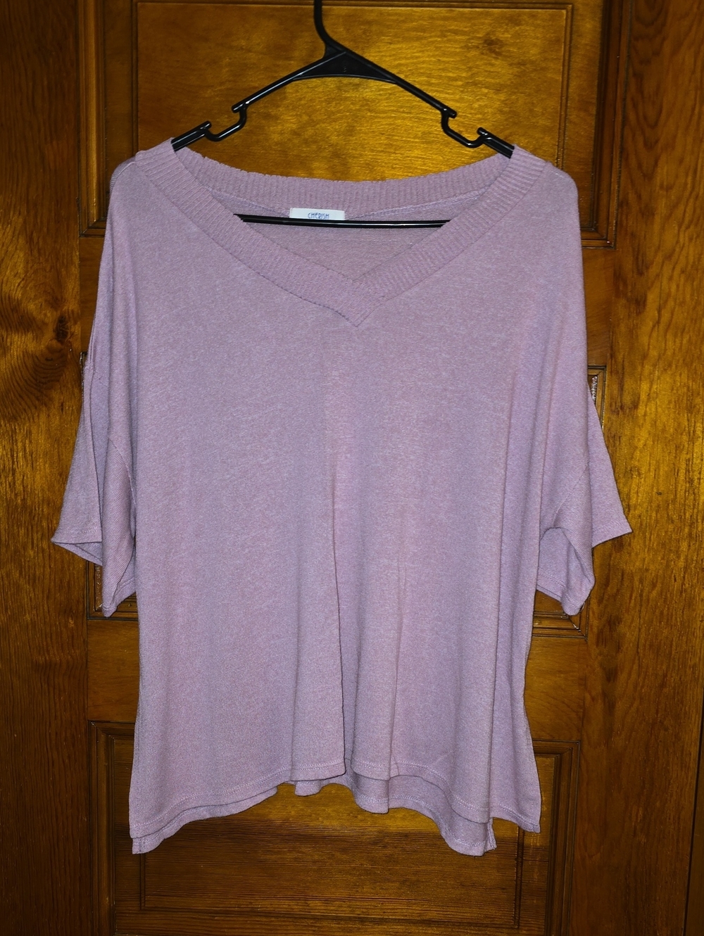 Cherish Light Mauve Vneck